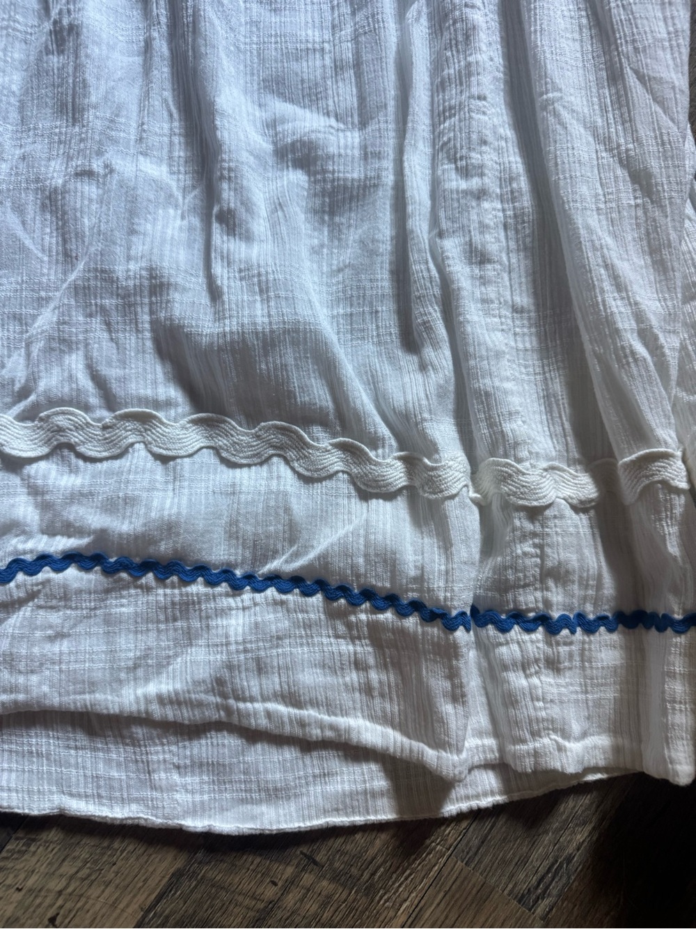 Free People Thank me Later Dress with Blue Trim - Picture 6 of 12